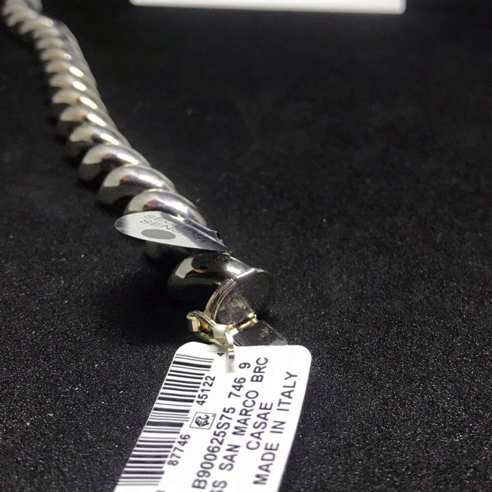 Italy Sterling Silver San Marco Bracelet - Picture 3 of 7